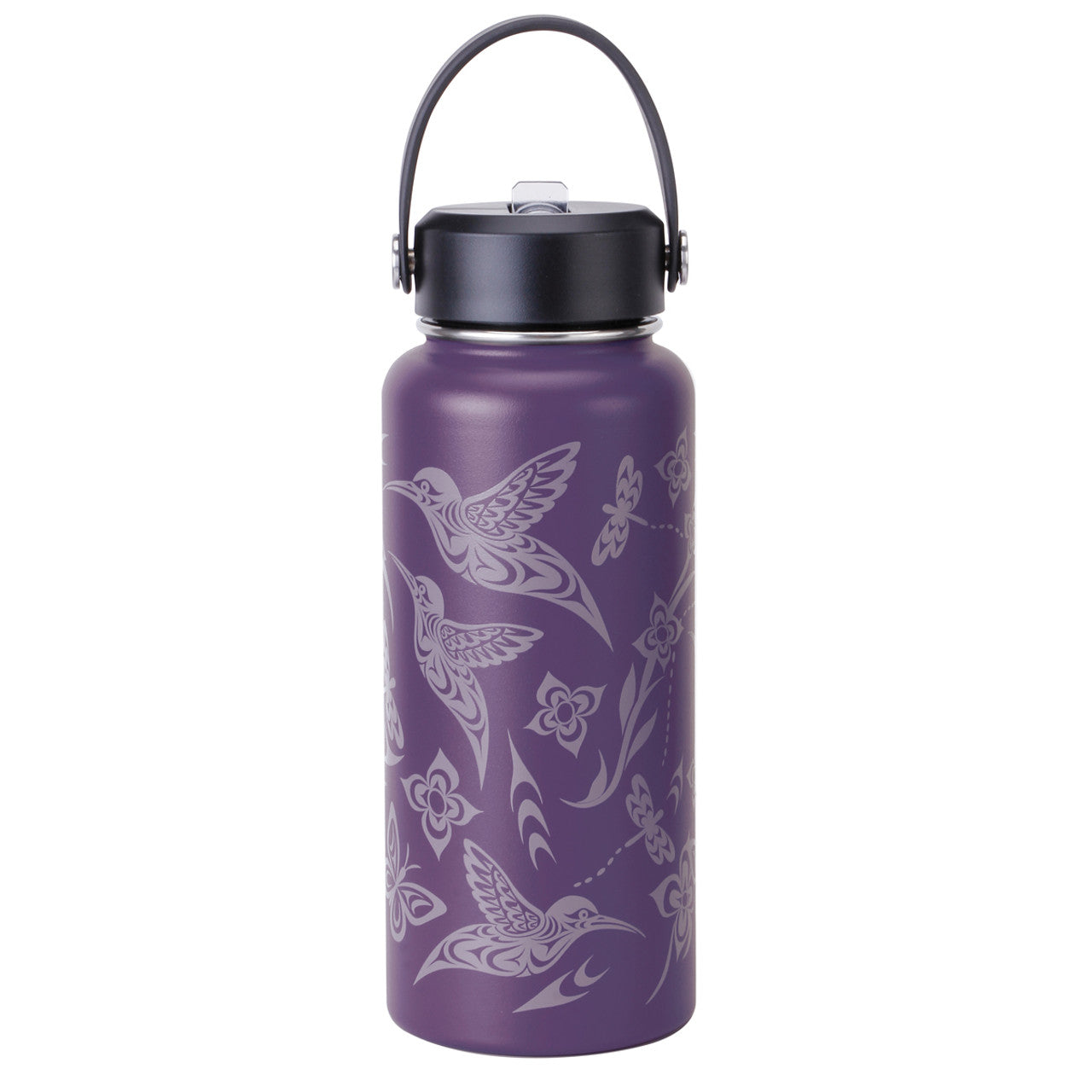 Wide Mouth Insulated Bottles - 32oz / Hummingbird - WBOT45 - House of Himwitsa Native Art Gallery and Gifts