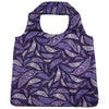 FOLDABLE SHOPPING BAGS - Simone Diamond Feather Purple - FBAG20 - House of Himwitsa Native Art Gallery and Gifts