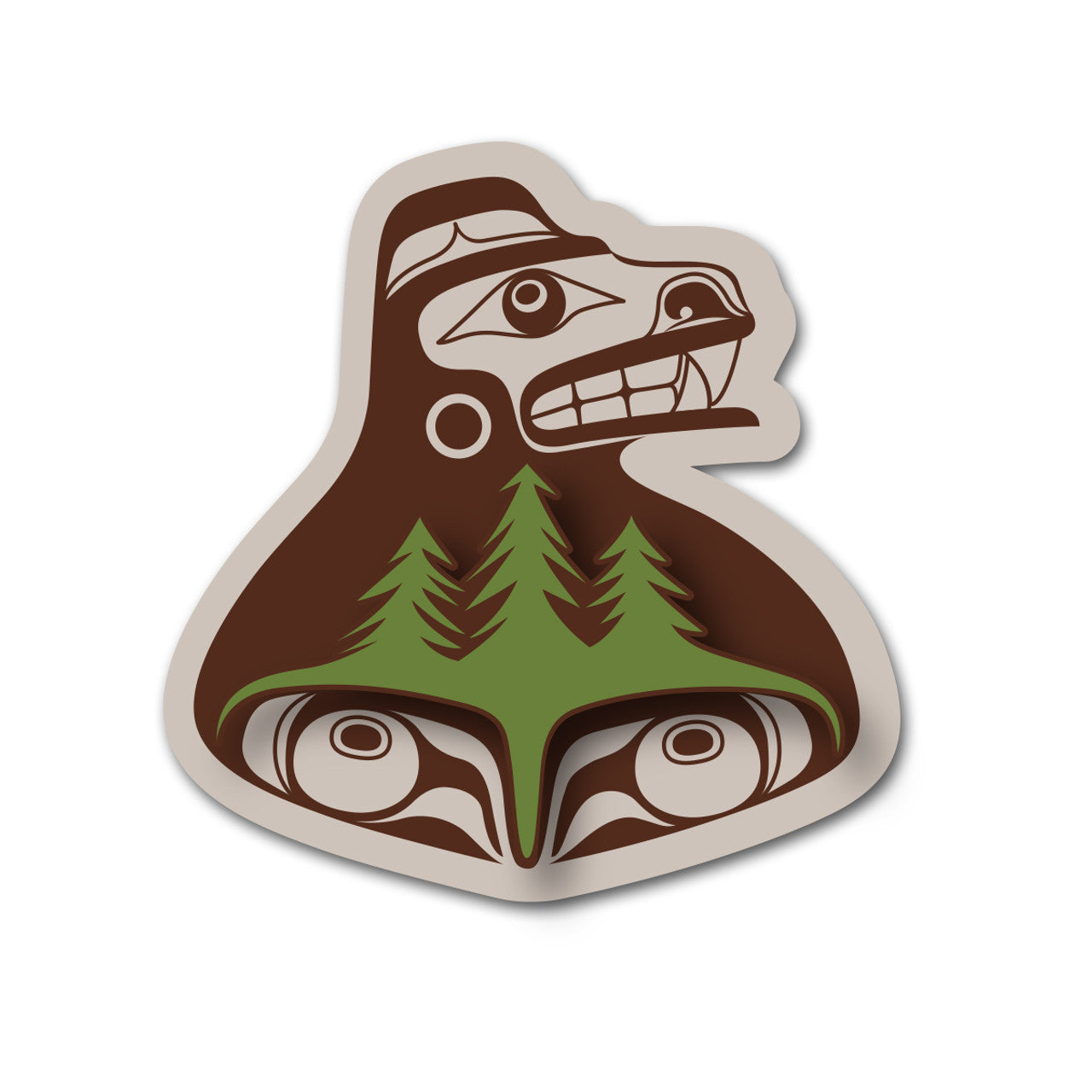 3D MAGNETS - *Allan Weir Bear The Tree Hugger - M371 DISCONTINUE - House of Himwitsa Native Art Gallery and Gifts