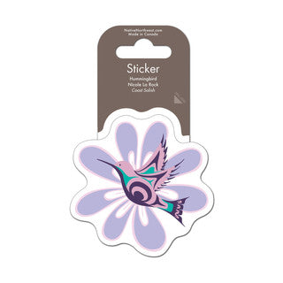 Sticker Nicole La Rock Hummingbird - Sticker Nicole La Rock Hummingbird -  - House of Himwitsa Native Art Gallery and Gifts