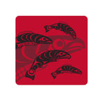 CORK-BACKED COASTERS - Salmon - CBC21 - House of Himwitsa Native Art Gallery and Gifts