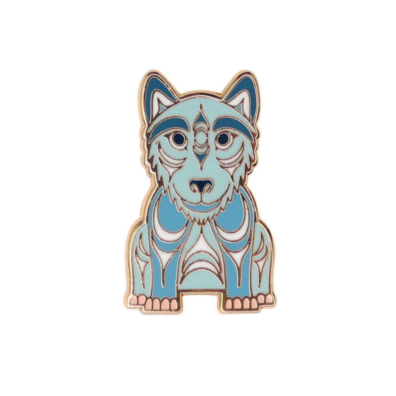 Enamel Pin Darell Thorne Wolf - EP35 - EP35 - House of Himwitsa Native Art Gallery and Gifts