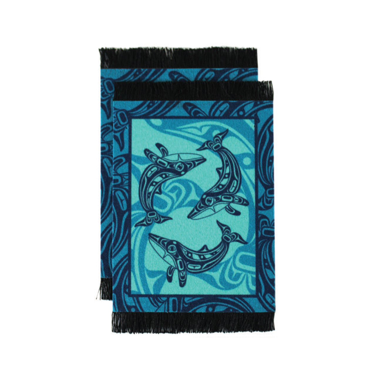 BLANKET COASTERS - Humpback Whale - BLC21 - House of Himwitsa Native Art Gallery and Gifts