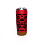 CORK BASE TRAVEL MUGS - 20oz / Treasure of Our Ancestors - TMCB62 - House of Himwitsa Native Art Gallery and Gifts