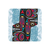 CORK-BACKED COASTERS - Thunderbird & Whale - CBC26 - House of Himwitsa Native Art Gallery and Gifts