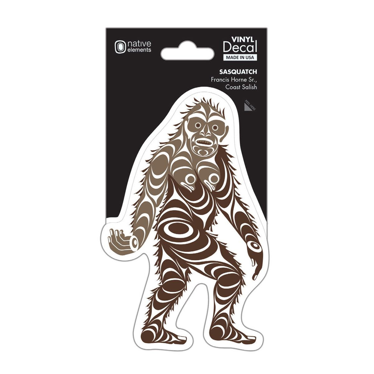 DECALS - Francis Horne Sr. Sasquatch - D231 - House of Himwitsa Native Art Gallery and Gifts