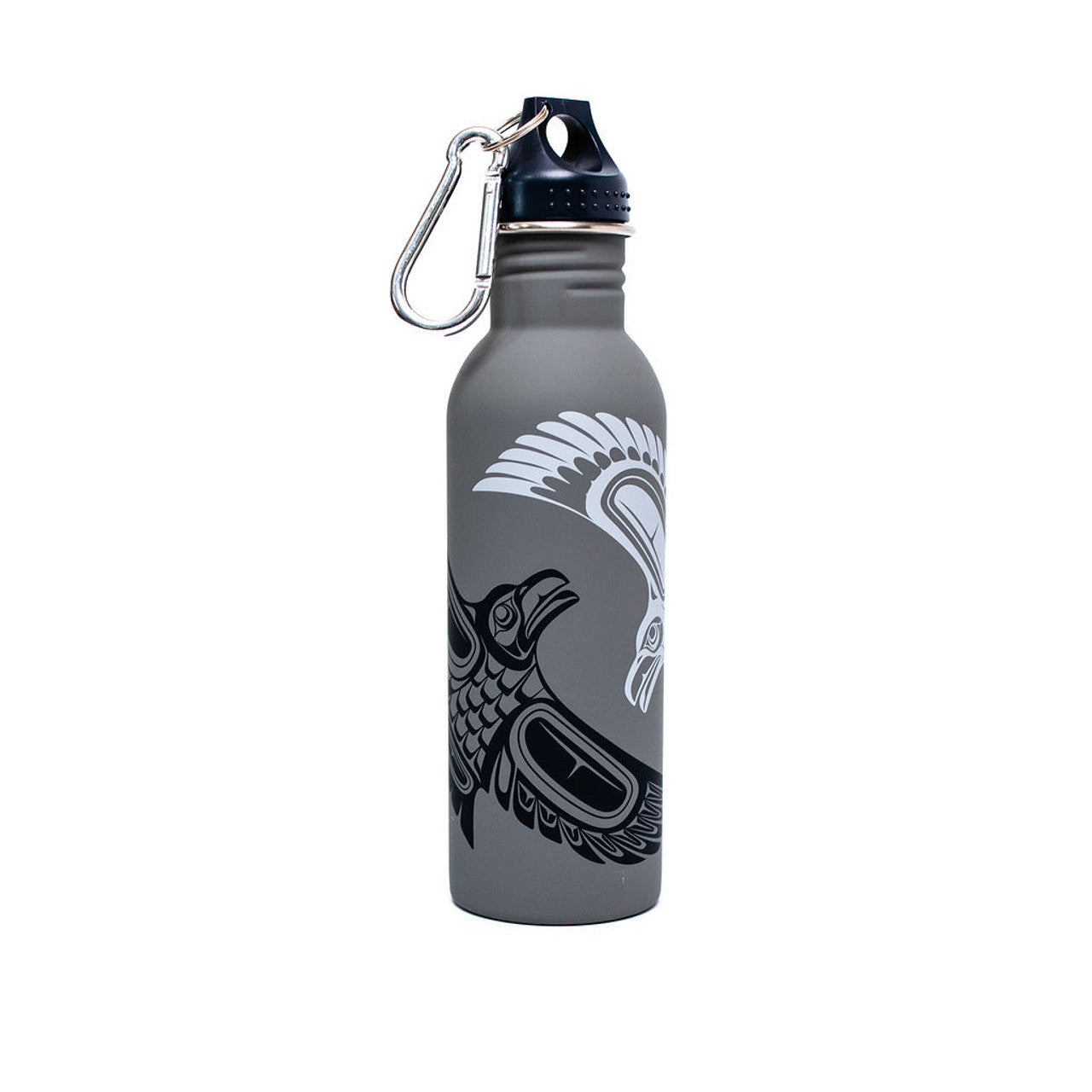 Water Bottles - Paul Windsor Raven / 25oz - WBS22 - House of Himwitsa Native Art Gallery and Gifts
