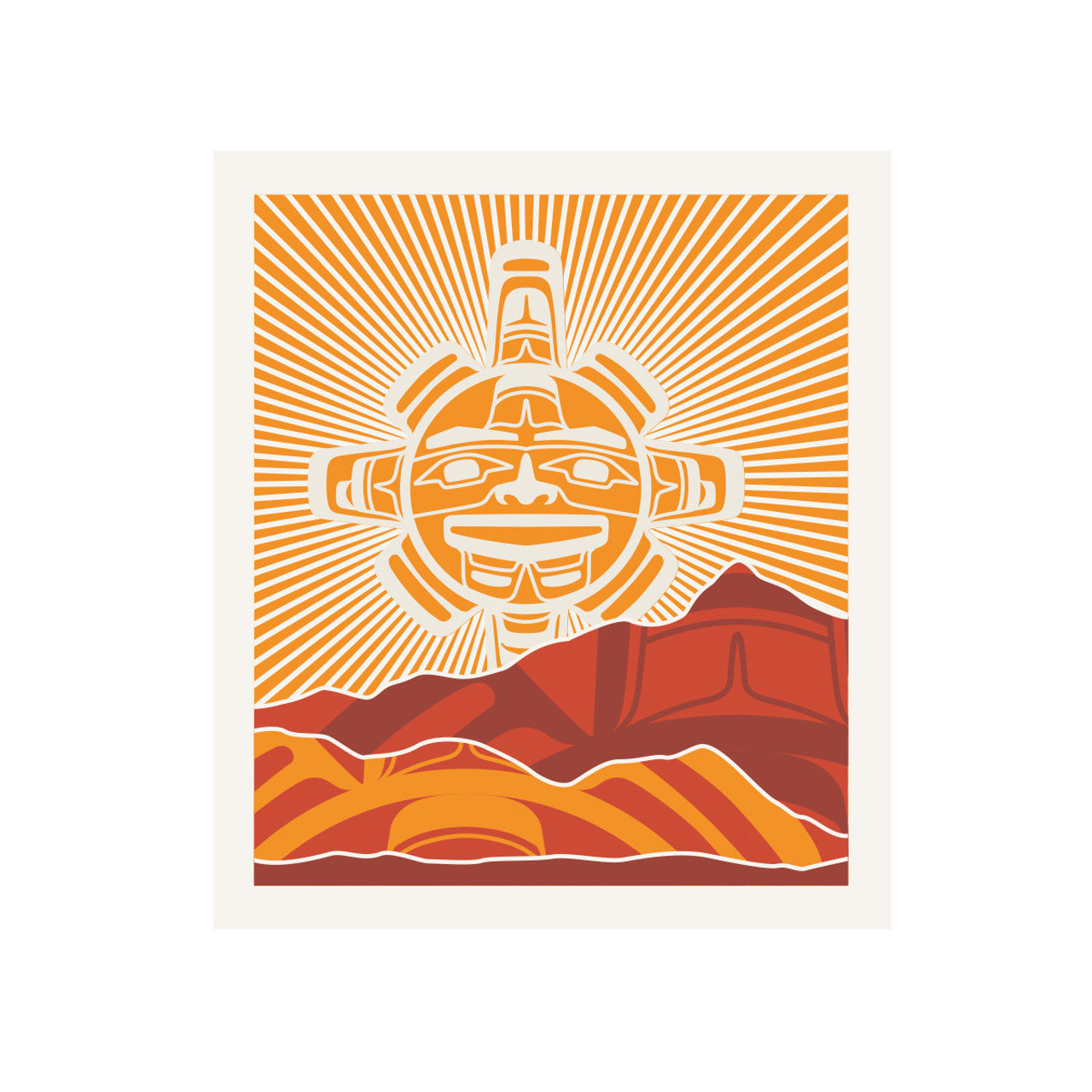 Eco Cloth Chilkat Sun - Garfinkle - Eco Cloth - House of Himwitsa Art Gallery
