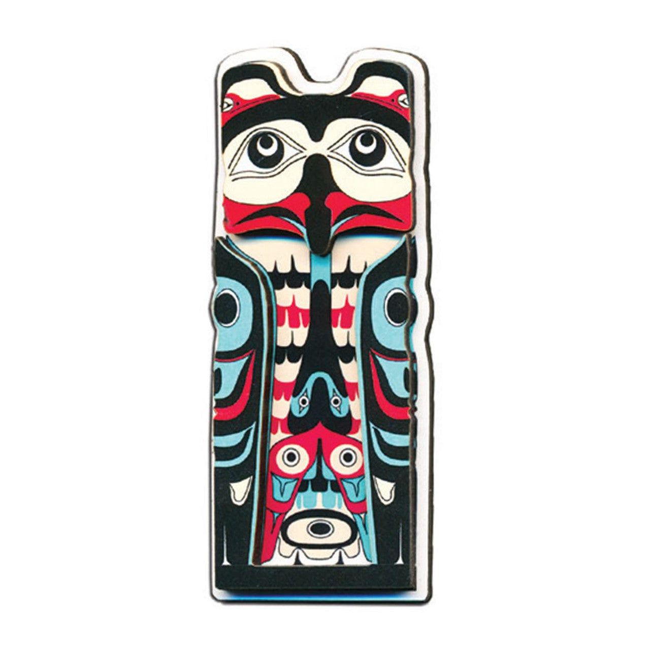 3D MAGNETS - T.J. Sgwaayaans Young Eagle Raven Totem - M356 - House of Himwitsa Native Art Gallery and Gifts