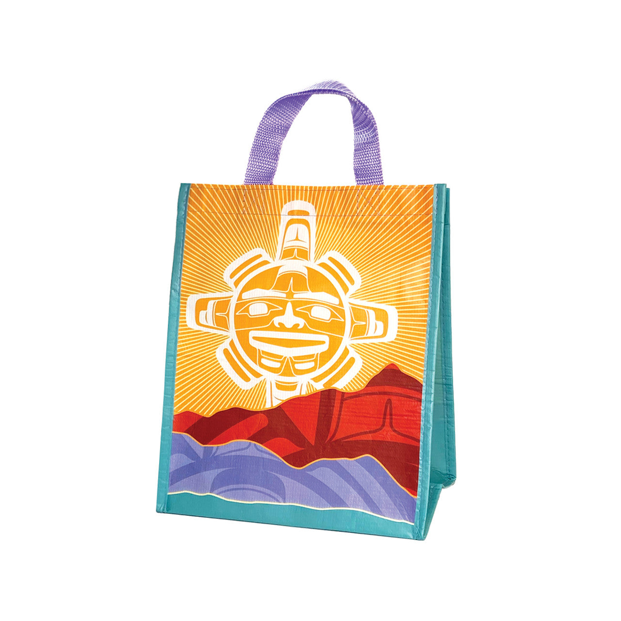 Eco Bag Small Chilkat Sun - Garfinkle - Eco Bag - House of Himwitsa Art Gallery