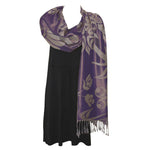 Blossoms and Hummingbird Shawl Simone Dianmond - Garfinkle -  - House of Himwitsa Art Gallery