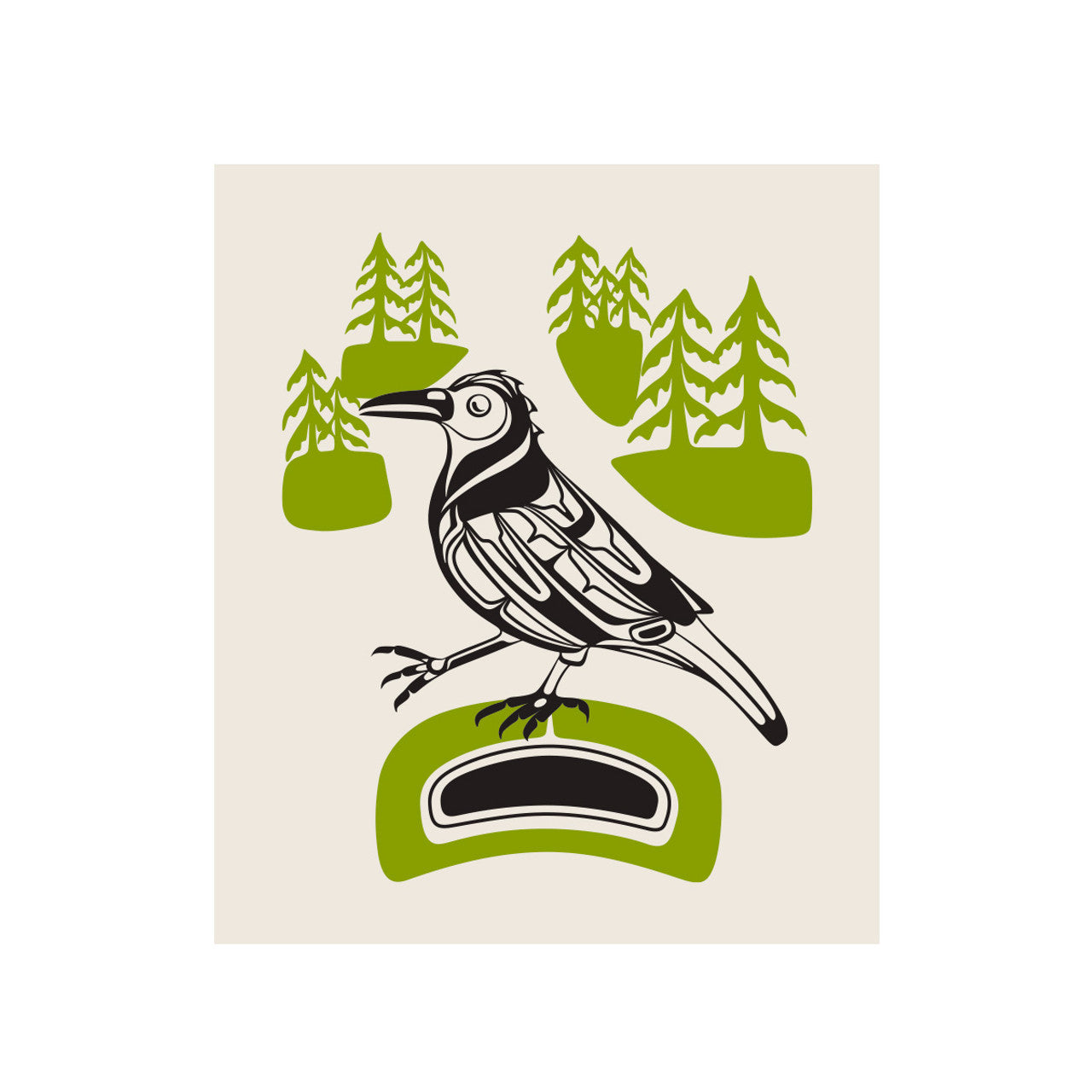 Eco Cloth Crow-Walk in the Park - Garfinkle - Eco Cloth - House of Himwitsa Art Gallery
