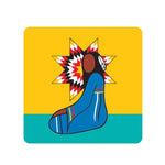 CORK-BACKED COASTERS - Her Ribbon Dress - CBC15 - House of Himwitsa Native Art Gallery and Gifts