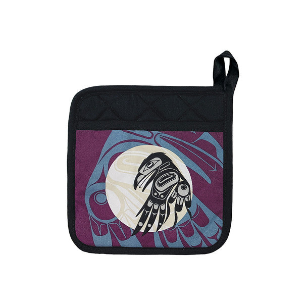 Potholder Raven Moon -  - POT HOLDER - House of Himwitsa Art Gallery