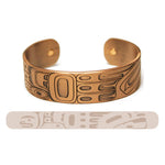 COPPER BRACELETS - Raven Moon - CBR6 - House of Himwitsa Native Art Gallery and Gifts