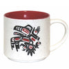 CERAMIC MUGS - 16oz / Running Raven - CMUG20 - House of Himwitsa Native Art Gallery and Gifts