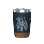 CORK BASE TRAVEL MUGS - 12oz / Salmon Life Cycle - TMCB28 - House of Himwitsa Native Art Gallery and Gifts