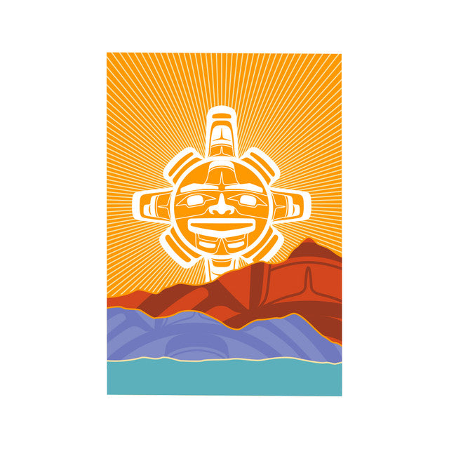 Postcard Chilkat Sun - Garfinkle - Postcard - House of Himwitsa Art Gallery