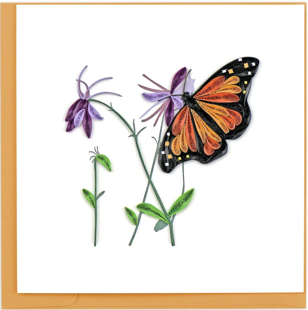 Quilling Art Card Monarch Butterfly