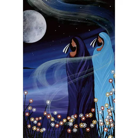 Art Card Betty Albert Northern Lights - Art Card Betty Albert Northern Lights -  - House of Himwitsa Native Art Gallery and Gifts