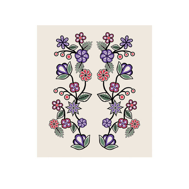 Eco Cloth: Ojibwe Florals - Eco Cloth: Ojibwe Florals -  - House of Himwitsa Native Art Gallery and Gifts