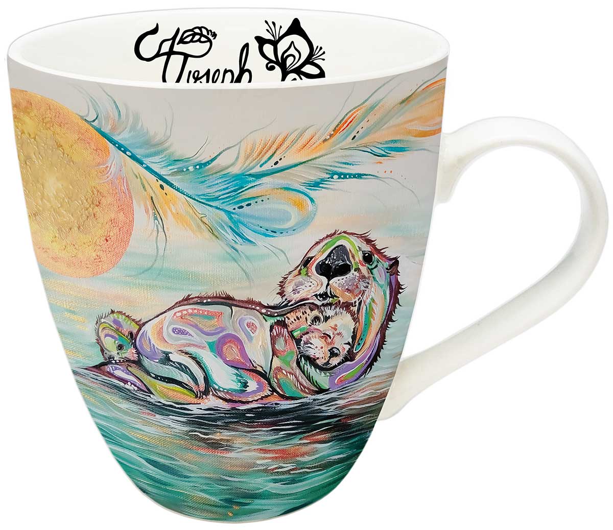Mug Carla Joseph Otter Family - Mug Carla Joseph Otter Family -  - House of Himwitsa Native Art Gallery and Gifts