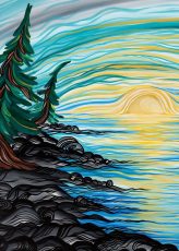 Magnet Shawna Boulette Grapentine Peace Comes From Within - Magnet Shawna Boulette Grapentine Peace Comes From Within -  - House of Himwitsa Native Art Gallery and Gifts