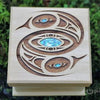 Shain Jackson Mini Cedar Bentwood Boxes - Eagle / Small - 311-SSB - House of Himwitsa Native Art Gallery and Gifts