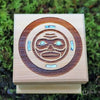 Shain Jackson Mini Cedar Bentwood Boxes - Moon Mask / Small - 302-SSB - House of Himwitsa Native Art Gallery and Gifts
