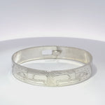 Gilbert Pat 1/2” Silver Bangle Raven Split Eagle