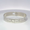 Gilbert Pat Eagle & Raven 1/2'' Width x  7.1/2" Diameter Silver Bangle