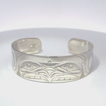 Kelvin Thompson 3/4” Silver Bracelet Owl