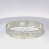 Gilbert Pat Split Wolf 1/2'' Width x  7.1/2" Diameter Silver Bangle