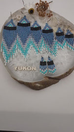 Beaded Earring Brilliant Brave Blue