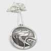 Grant Pauls Pendant Sterling Silver with 14K Gold Oval Heron