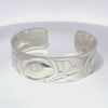 Alvin Adkins Thunderbird 3/4" Width  x 6" Diameter Silver Bracelet