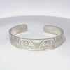 Kelvin Thompson Frog 1/2'' Width x 6" Diameter Silver Bracelet