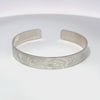 Don Lancaster Wolf 3/8" Width  x 6" Diameter Silver Bracelet