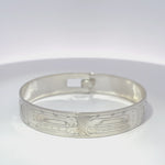 Gilbert Pat 1/2” Silver Bangle Split Killer Whale