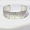 John Lancaster 3/4" Silver Bracelet Wolf