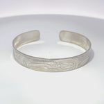 Don Lancaster 3/8” Silver Bracelet Raven