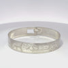 Gilbert Pat Raven & Sun 1/2'' Width x  7.1/2" Diameter Silver Bangle