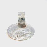 Jim Mcquire  Pendant with Silver Carved Bale Raven