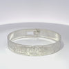 Gilbert Pat Wolf Sun Wolf 1/2'' Width x  7.1/2" Diameter Silver Bangle