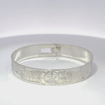 Gilbert Pat 1/2” Silver Bangle Wolf Sun Wolf