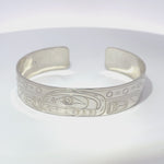 William Cook 1/2” Silver Bracelet Killer Whale