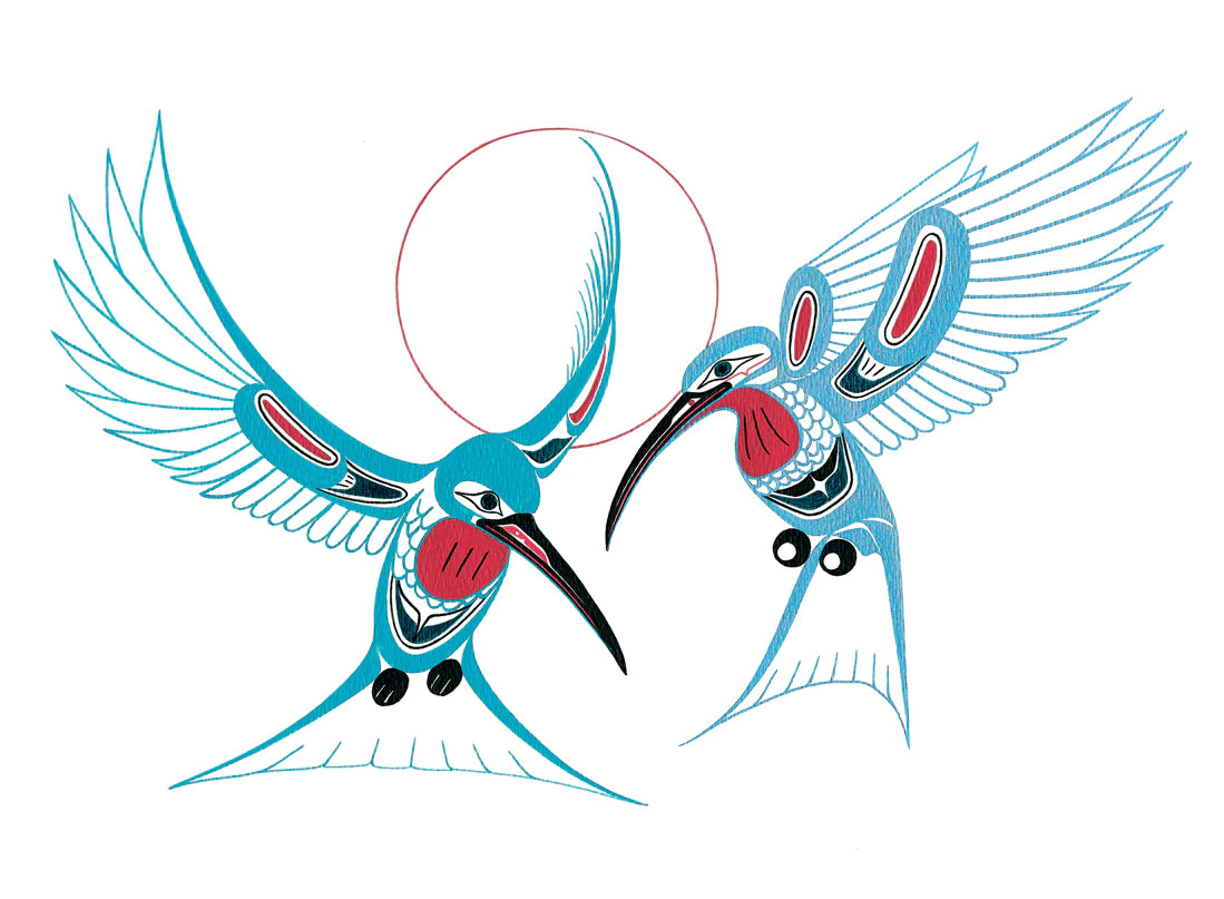 Magnet Richard Shorty Hummingbirds - Default Title - 7658MAG - House of Himwitsa Native Art Gallery and Gifts