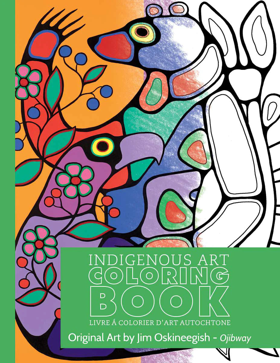 Colouring Book Jim Oskineegish - Colouring Book Jim Oskineegish -  - House of Himwitsa Native Art Gallery and Gifts