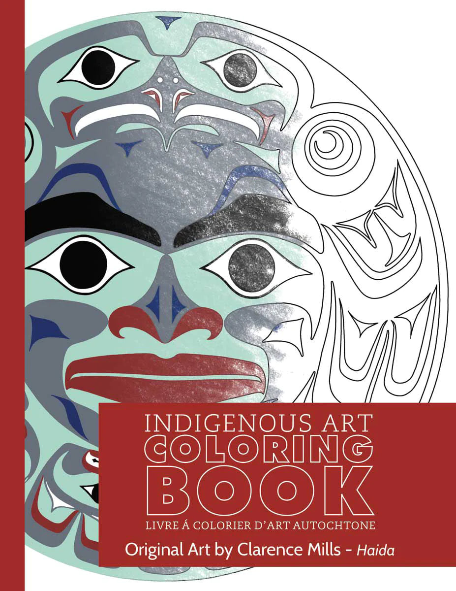 Colouring Book Clarence Mills - Colouring Book Clarence Mills -  - House of Himwitsa Native Art Gallery and Gifts