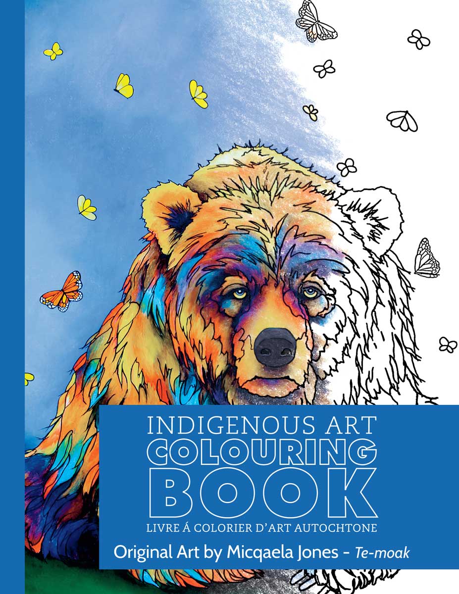 Colouring Book Micqaela Jones - Colouring Book Micqaela Jones -  - House of Himwitsa Native Art Gallery and Gifts